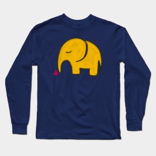 Yellow elephant Long Sleeve T-Shirt